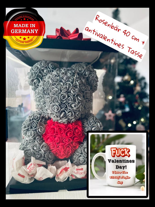 Rosenbär mit Tasse